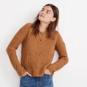 Madewell Charley Pullover Alpaca Blend Crew Neck Sweater Size XS